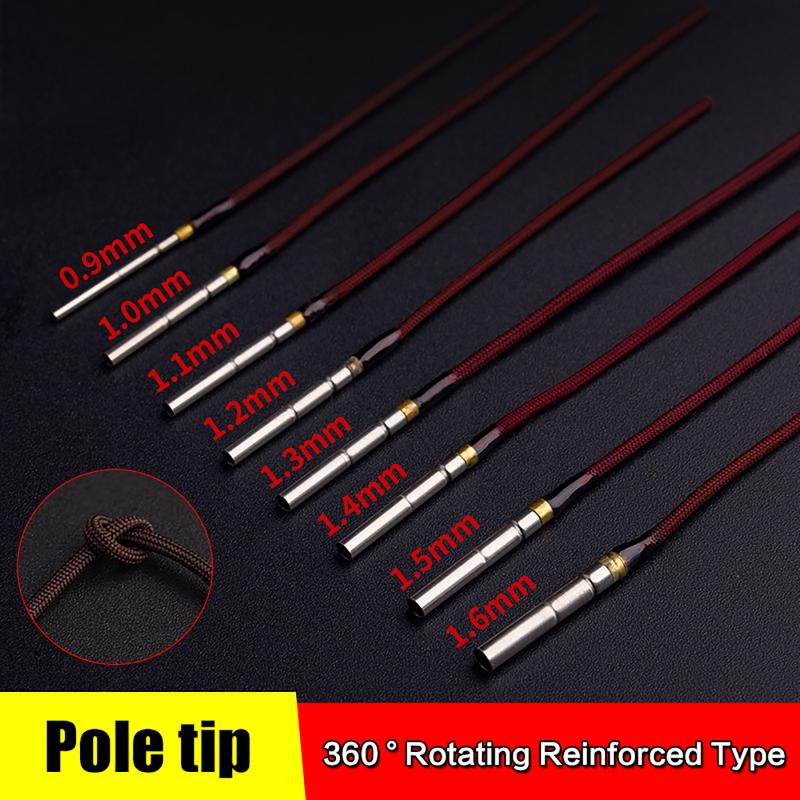 Fishing Rod Tip Replacement - 20 個セット回転可能な釣り竿先端ガイドワイヤー 1.0 ミリメートル 1.6 ミリメートル