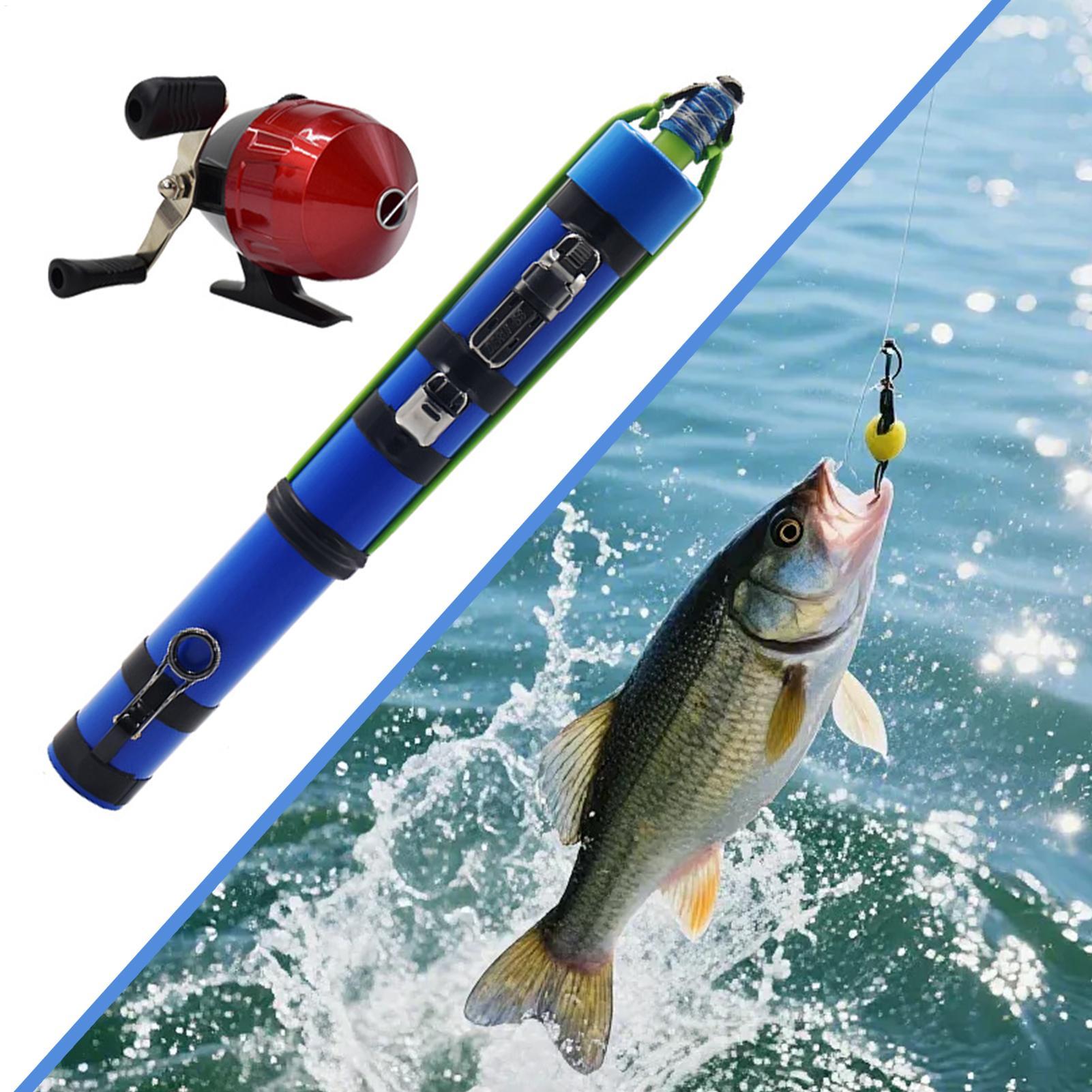 Fishing Rod Travel - 釣り竿 スリングショットデザイン コンパクトな魚用ツール リール付き 釣りカタパルトロッド 旅行用
