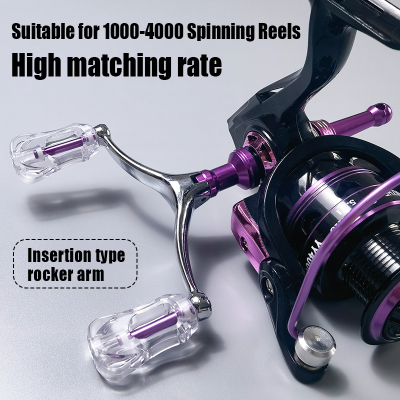 Abu Garcia Reel Max - 釣り用リール 1000-4000 ハンドル スペアスイングアームバランスハンドル、アルミニウム合金製折りたたみ式、6面多色展開