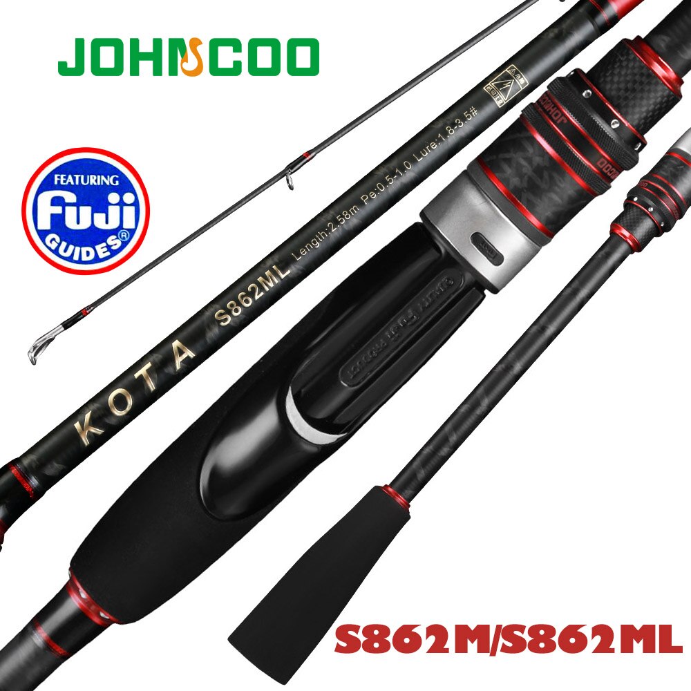 Fishing Rod Surf - エギロッドイカルアーロッド2.58mスピニングロッド862m 862mlイカ卵釣り竿富士リング40tカーボンロッド
