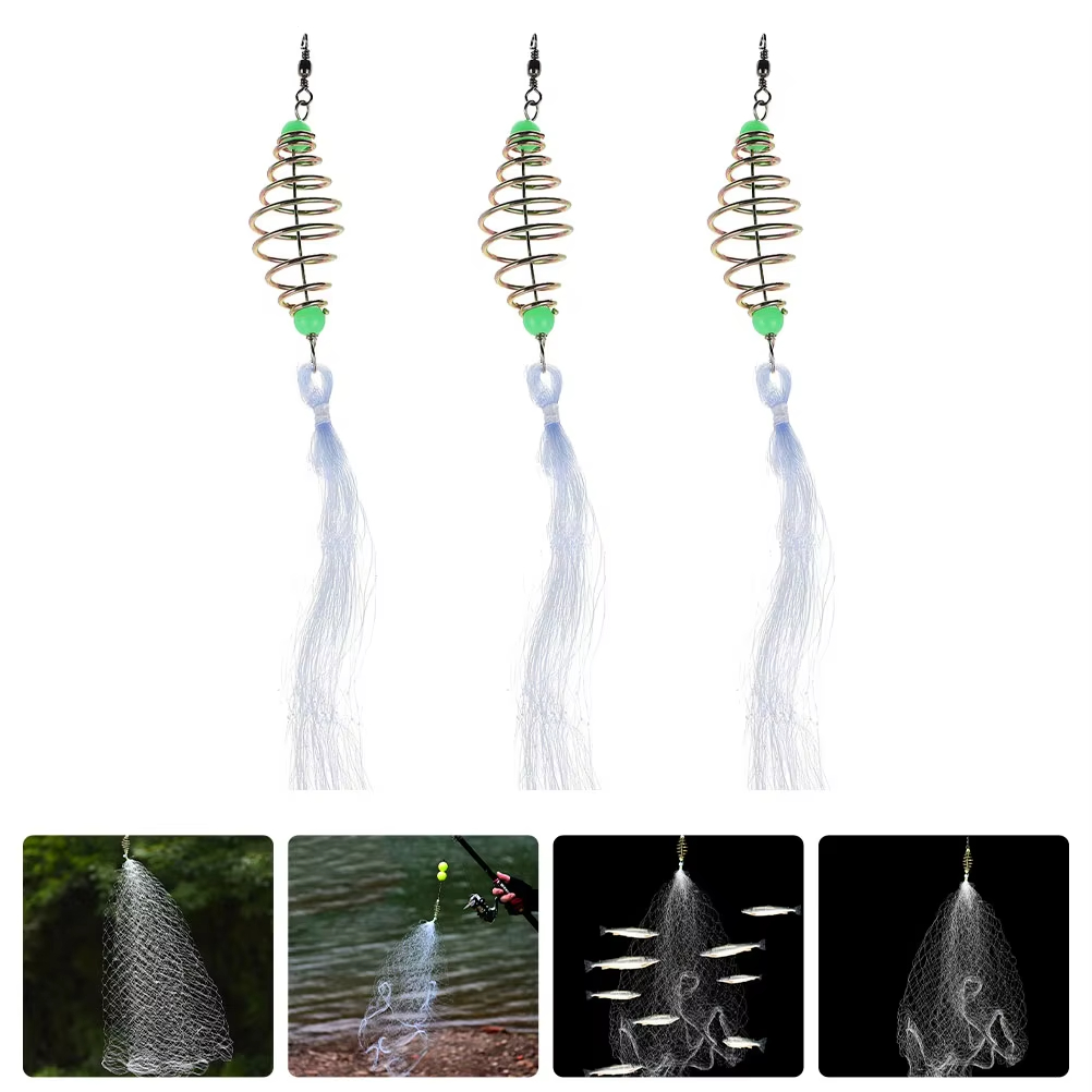 Fishing Rod Casting - トラップメッシュ釣りフィーダートラップ銅浅瀬鋳造ギルフィーダー釣りアクセサリー粘着網フロートトラップ超軽量