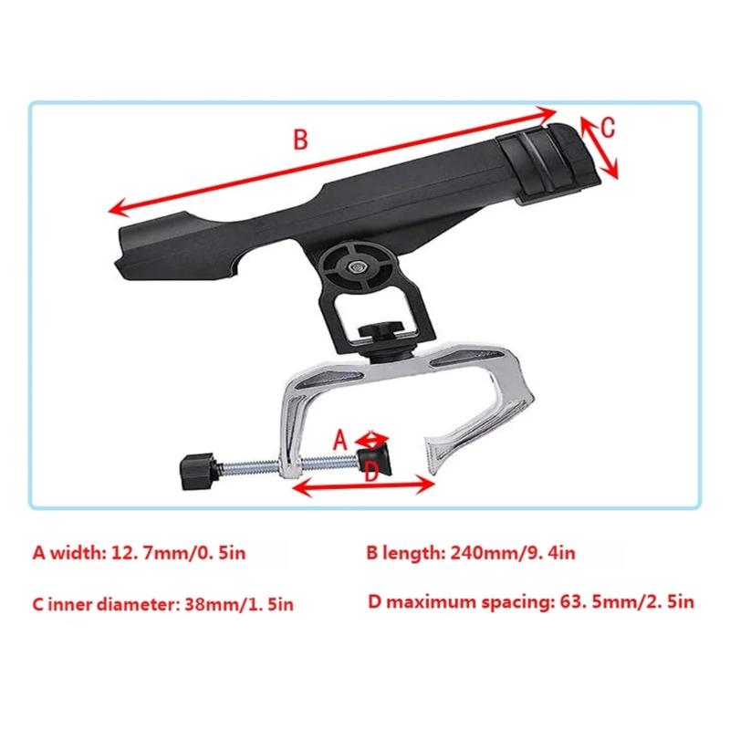 R6FE 調整可能な大型クランプオープニング釣竿ラック人間工 - Fishing Rod Rack のレビューと価格