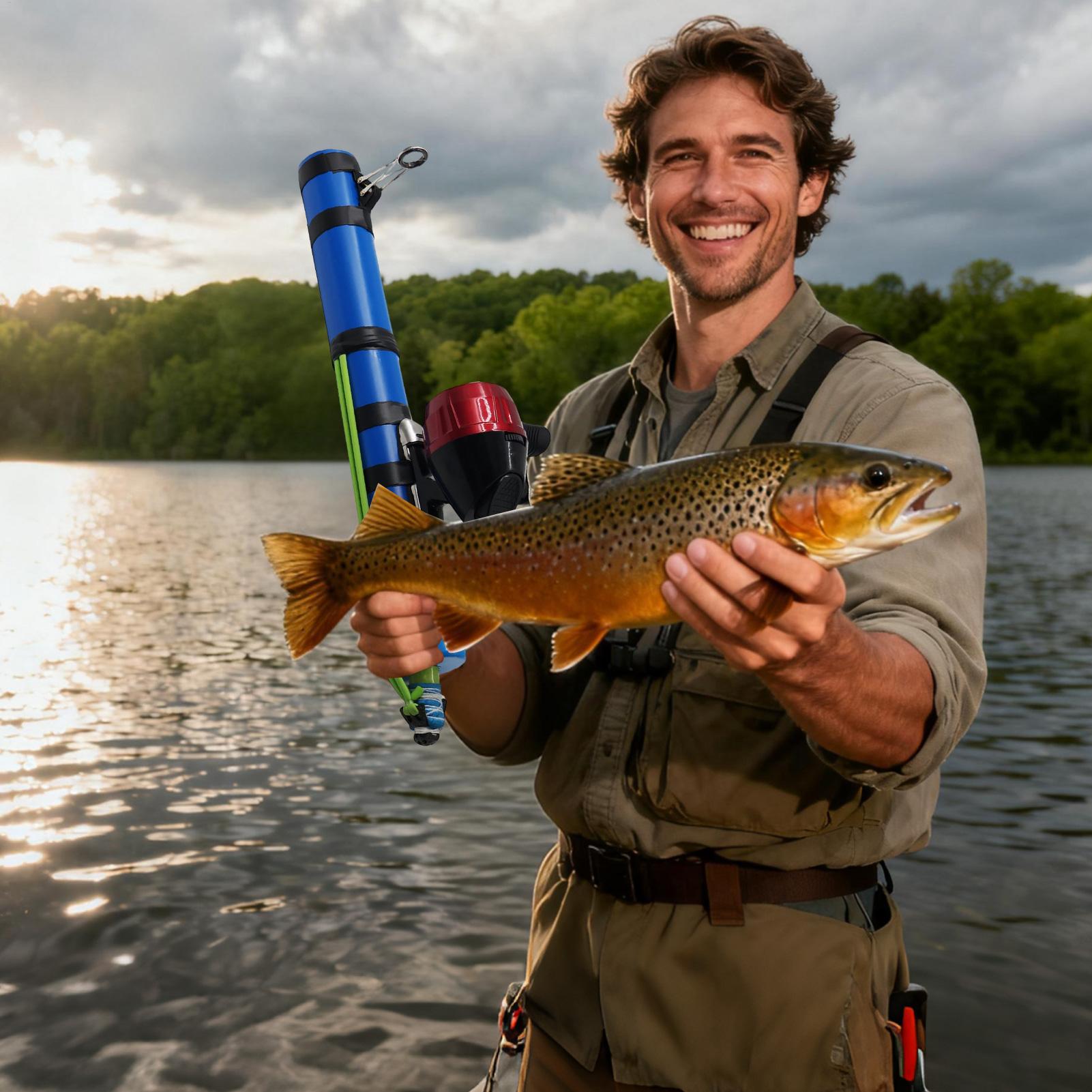 釣り竿 スリングショットデザイン コンパクトな魚用ツール リ - Fishing Rod Travel のレビューと価格