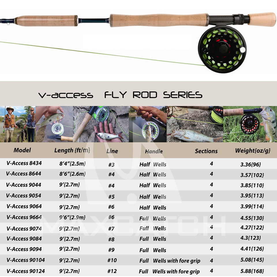 フライフィッシング用の超高速カーボン釣り竿,フライフィッシン - Fishing Rod Ice のレビューと価格