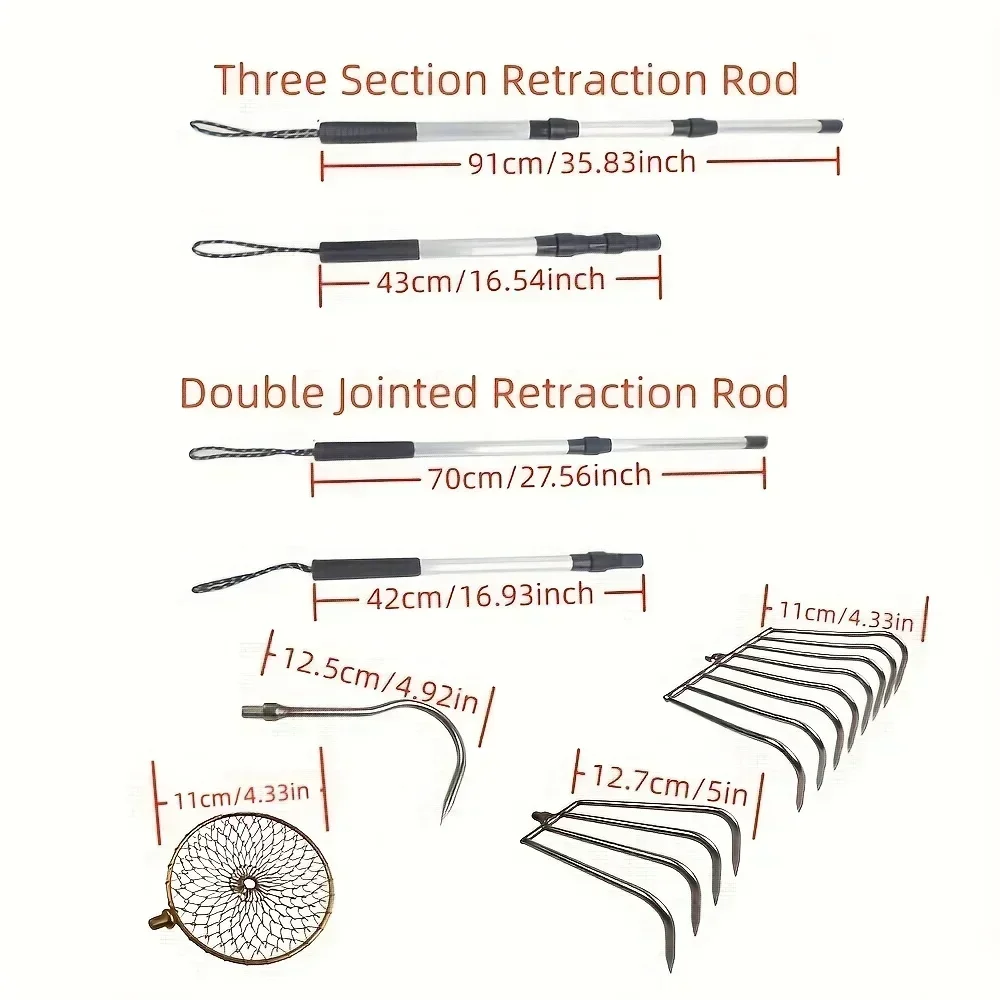 JOOYOO 伸縮式アルミ釣竿 格納式ハロースペードフック、 - Fishing Rod Casting のレビューと価格