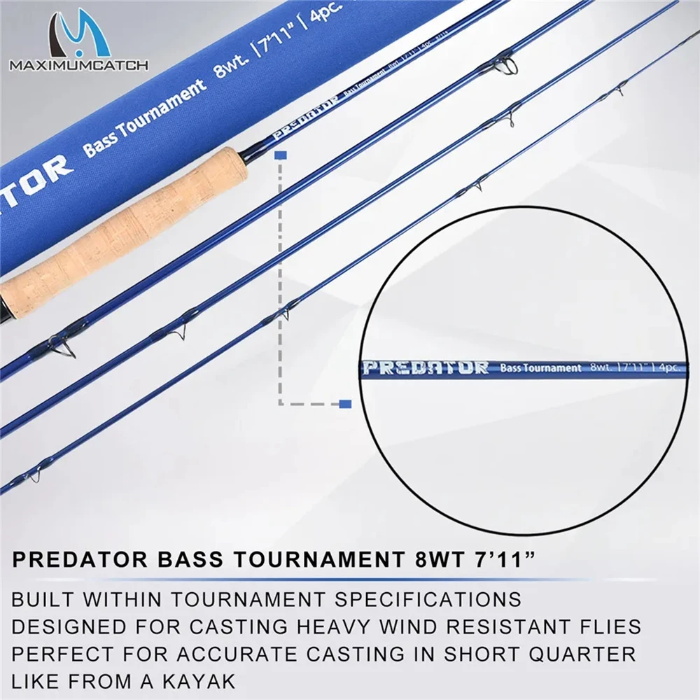MAXIMUMCATCH 9フィート 8-12WT プレデタ - Fishing Rod Ice のレビューと価格