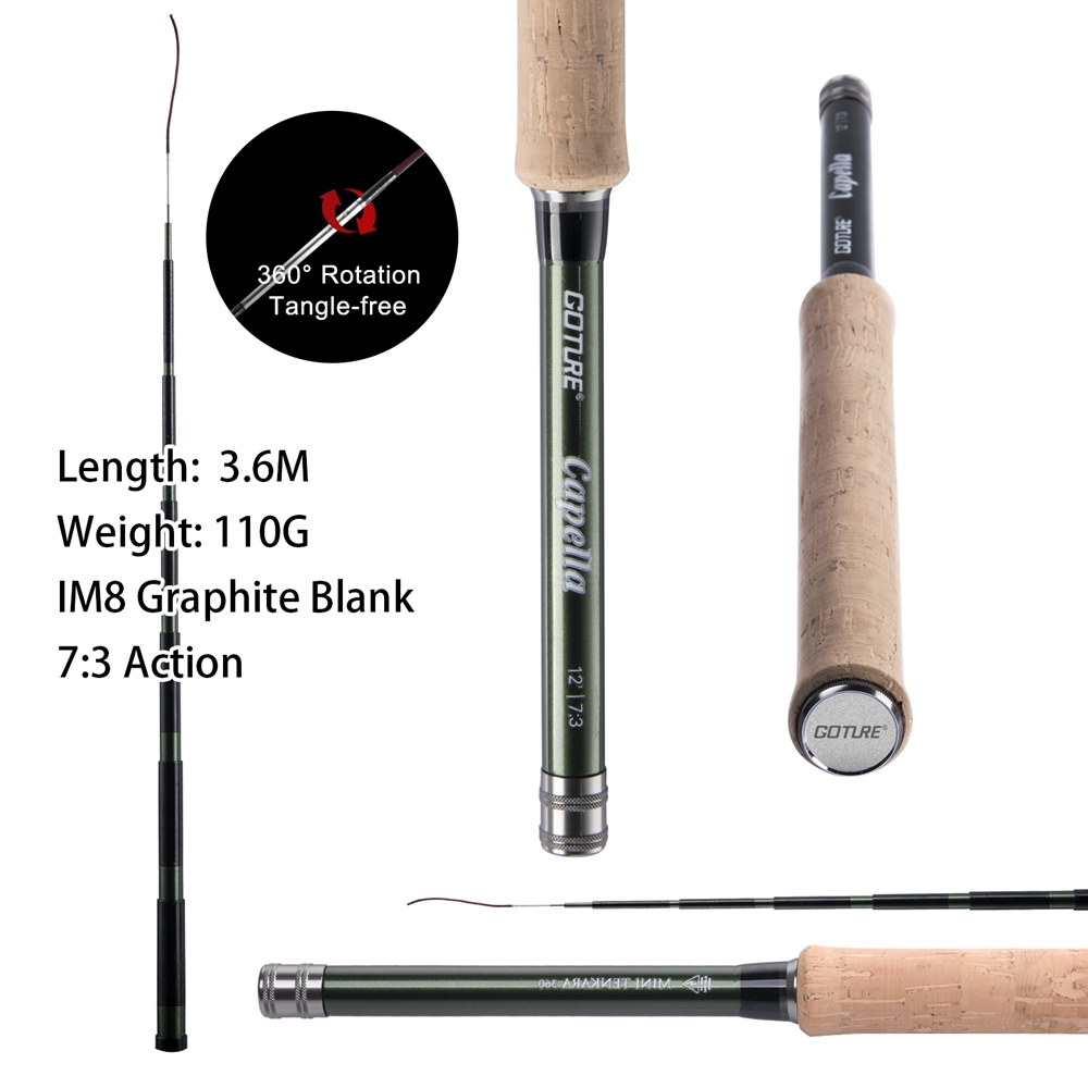 Goture テンカラ フライフィッシングロッドコンボ 3. - Fishing Rod Building Kit のレビューと価格