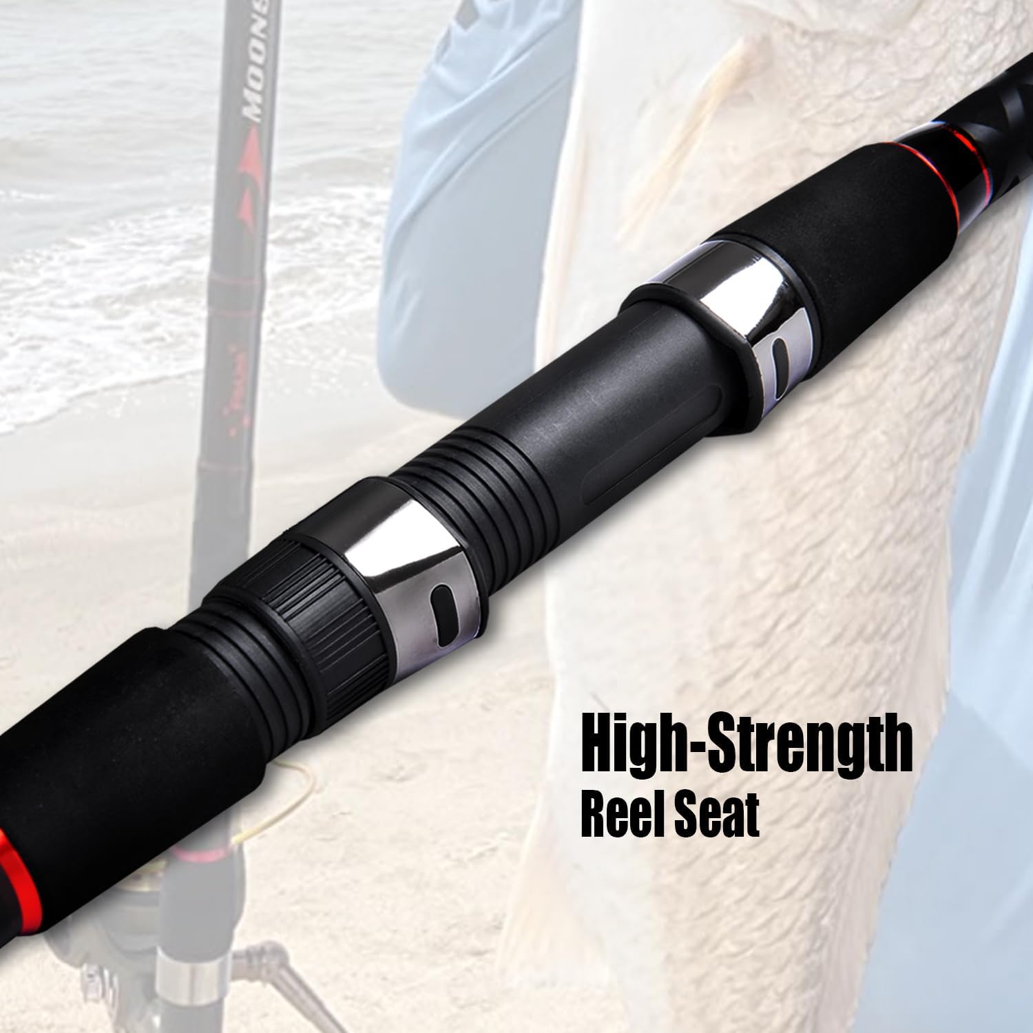 グラファイトサーフスピニングトラベルフィッシングロッド、2ピ - Fishing Rod Surf のレビューと価格