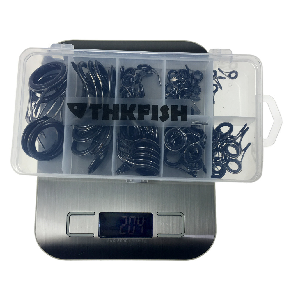 THKFISH 75個入り 釣り竿ガイド修理キット 3.5- - Fishing Rod Building Kit のレビューと価格