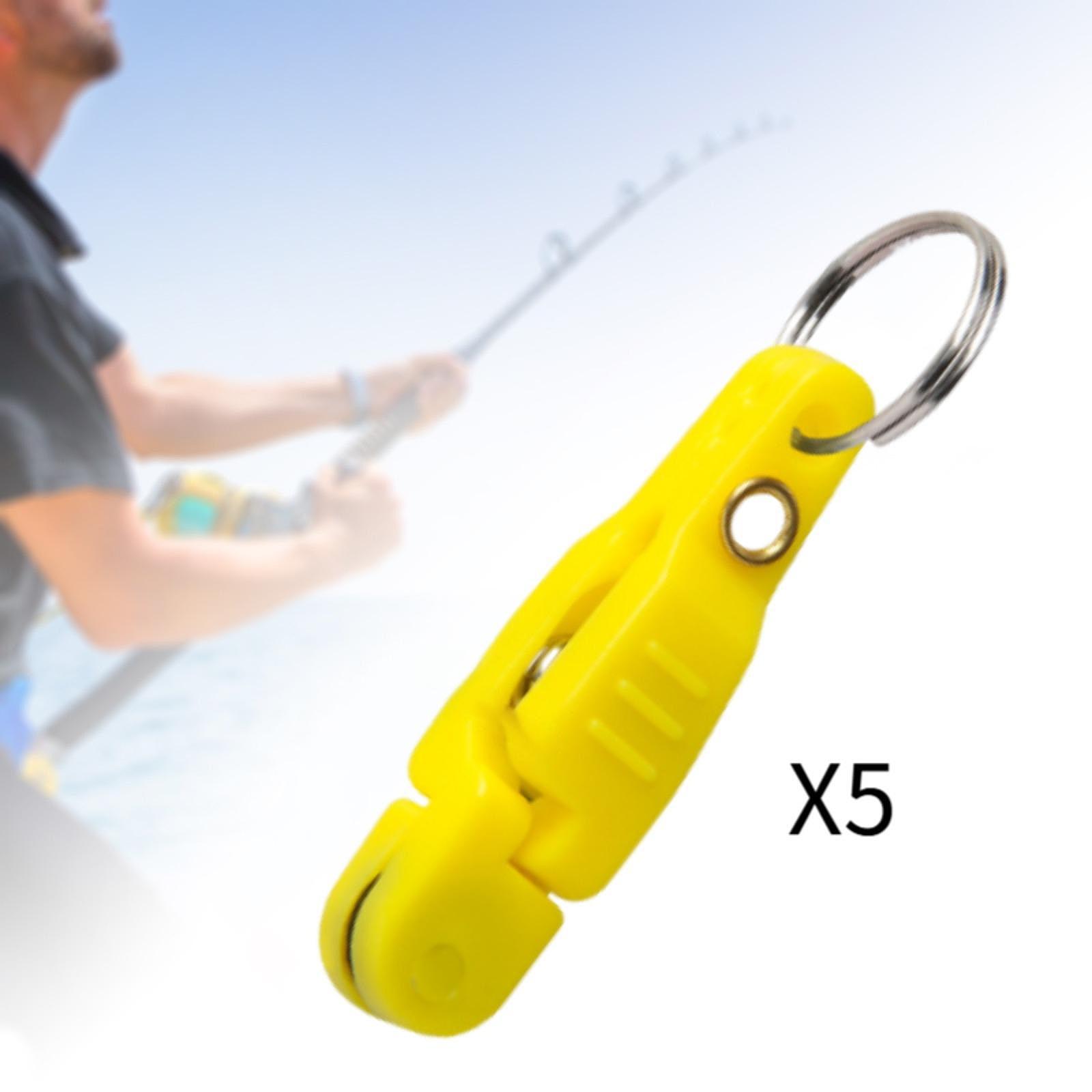 5個のヘビーテンションスナップリリースクリップ ウェイトボー - Fishing Rod Boat のレビューと価格
