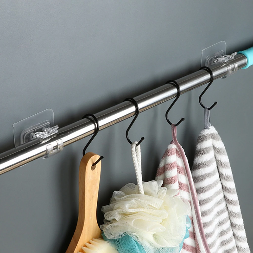 4 個カーテンロッドフックカーテンロッドクランプリテーナーノ - Fishing Rod Telescopic のレビューと価格